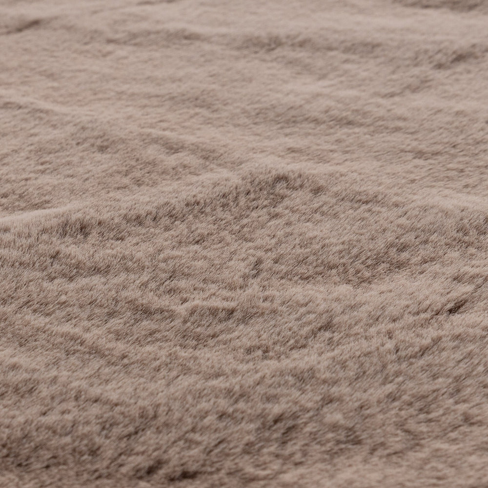 Oval High Pile Rug - Comfy Supreme Taupe