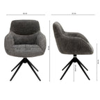 Swivel Chair - Fer Dark Grey
