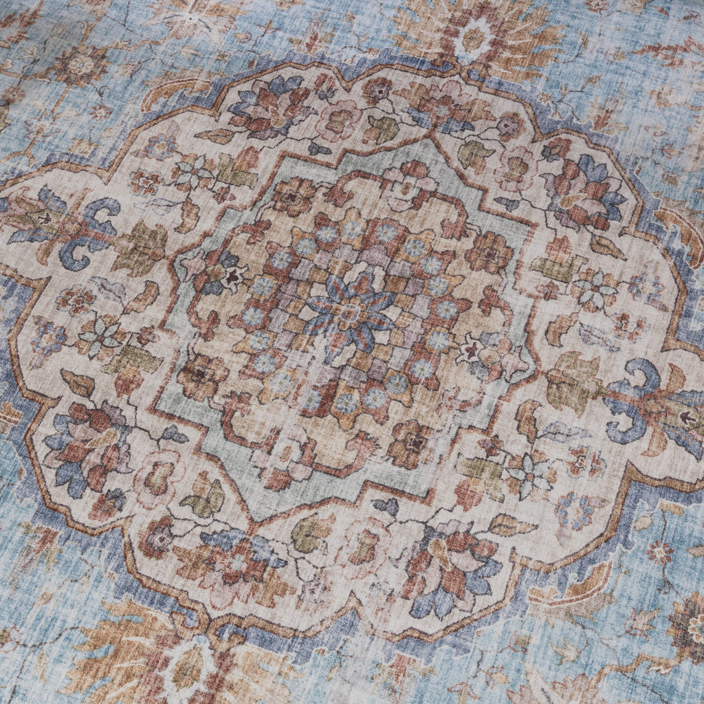 Oriental Rug - Leyla Medallion Light Blue
