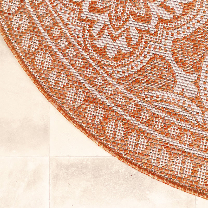 Round Outdoor Rug - Summer Oriental Terra