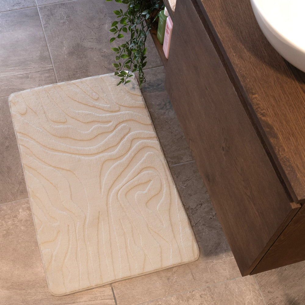 Bathroom Rug - Cassie Zebra Beige