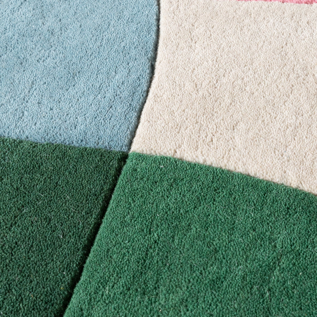 Wool Abstract Rug - Clarice Multicolour
