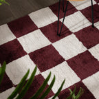 Checkerboard rug - Blox Red
