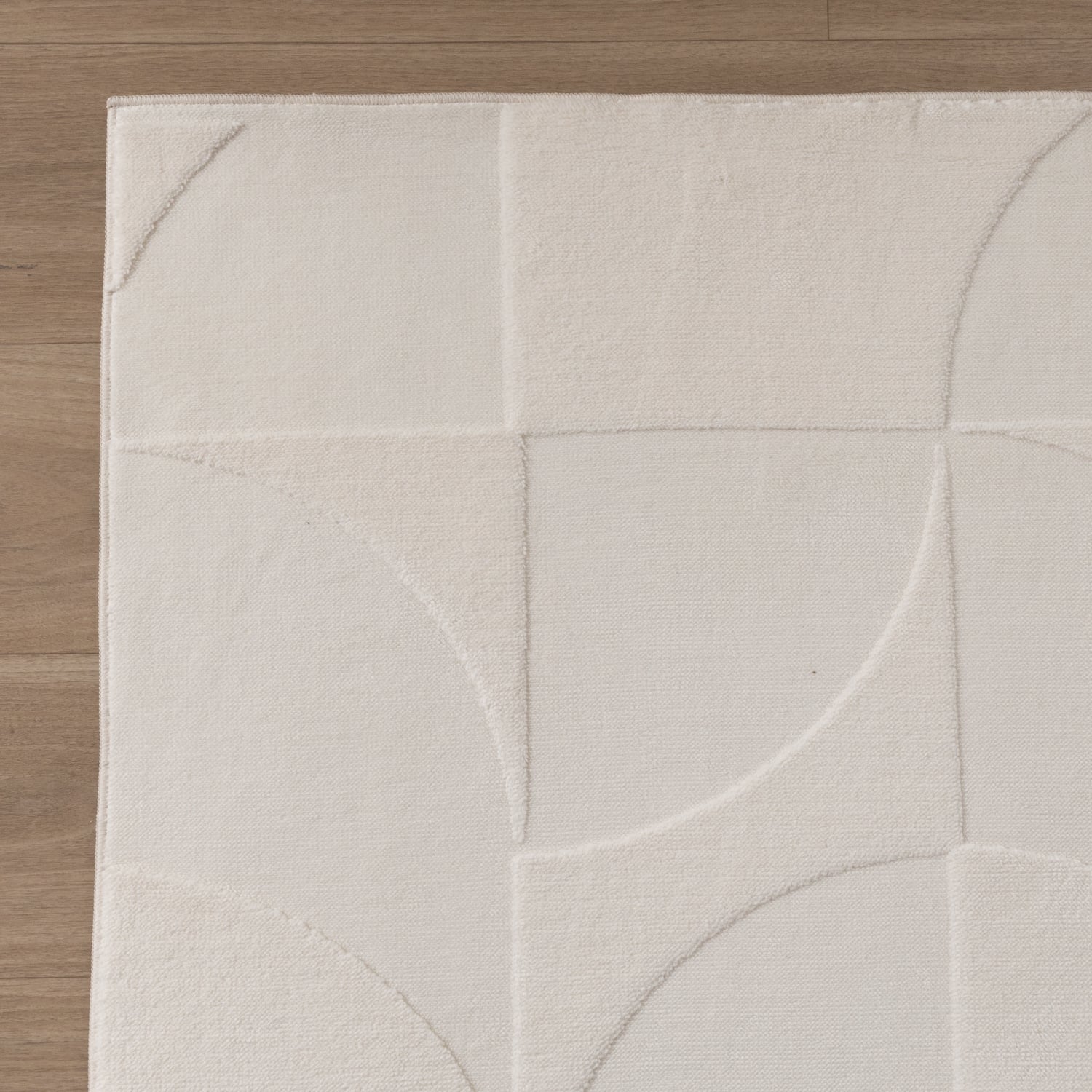 Scandinavian Rug - Charm Circles White
