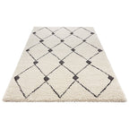High-pile floor rug - Allure Create Cream