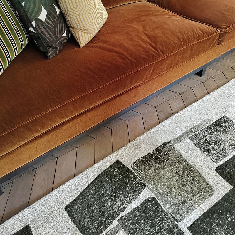 Modern floor rug - Lucia Sycamore 9356