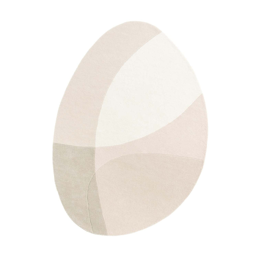Organic floor rug - Shades White/Cream 100
