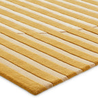 Modern wool floor rug - Fano Ochre Yellow