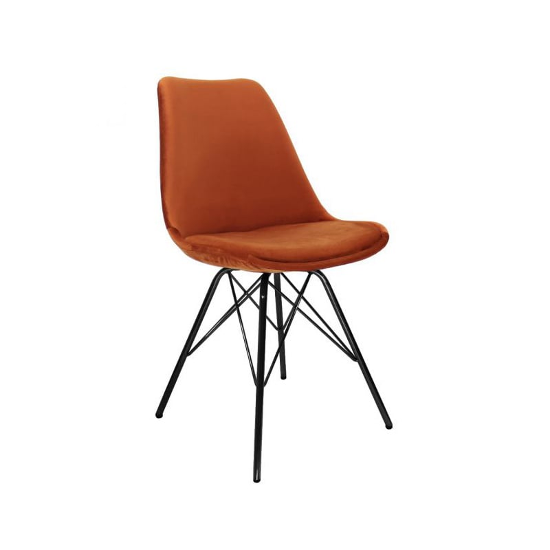 Velvet Chair - Orange