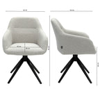 Swivel chair - Rafi White