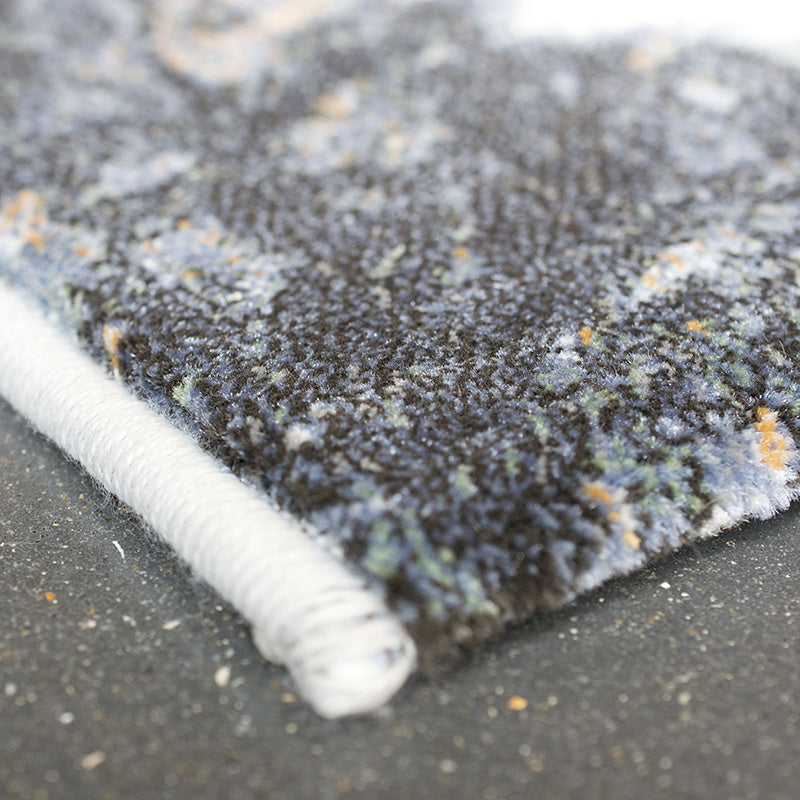 Square modern rug - Aspen Blue 8656