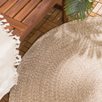 Round Jute Outdoor Rug - Bali Brown