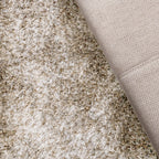 Round Shaggy Rug - Grace White