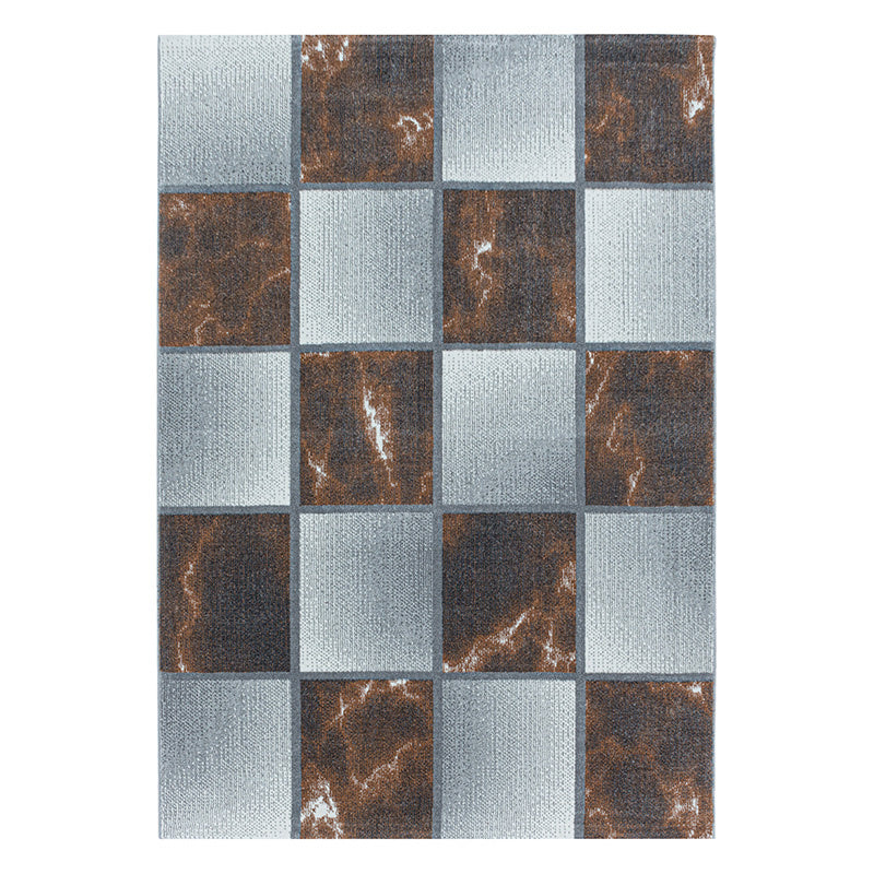 Modern floor rug - Optimism Box Brown/Grey