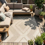 Jute Outdoor Rug - Atlas Diamond Brown/Cream