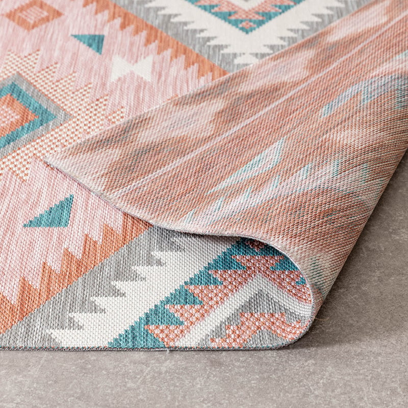 Bohemian Outdoor Rug - Vedra Aztec Pink