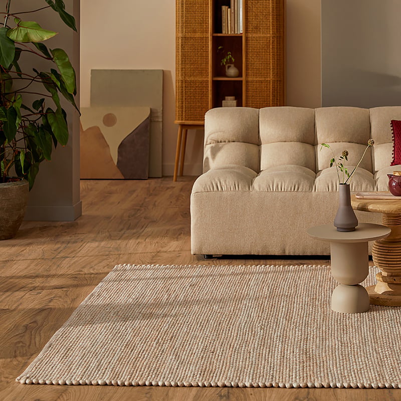Wool floor rug - Verona ST Beige 142