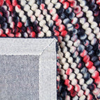 Wool Bobble Floor Rug - Madeleine Red