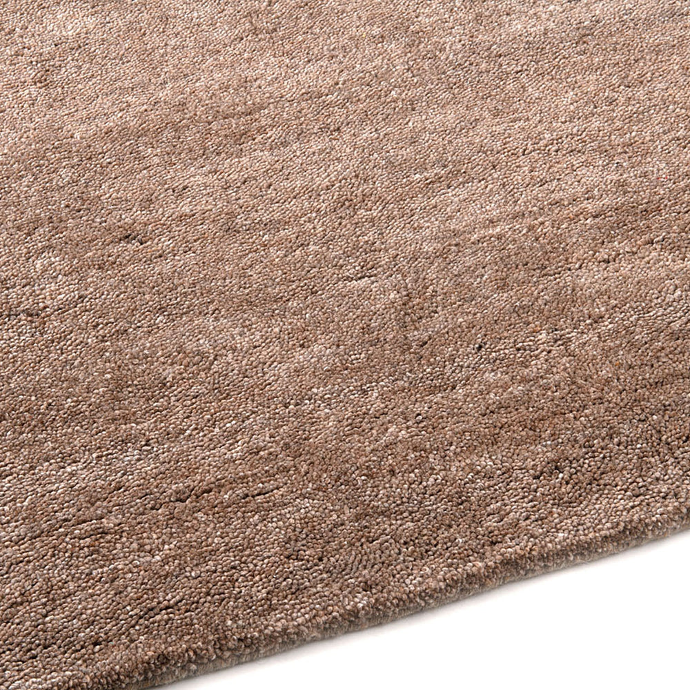 Wool floor rug - New Berbero Brown 611
