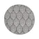 Round Outdoor Rug - Summer Leaves Grey