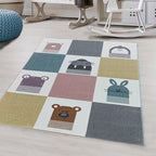 Children's Floor Rug - Fleurtje Animals Multicolor