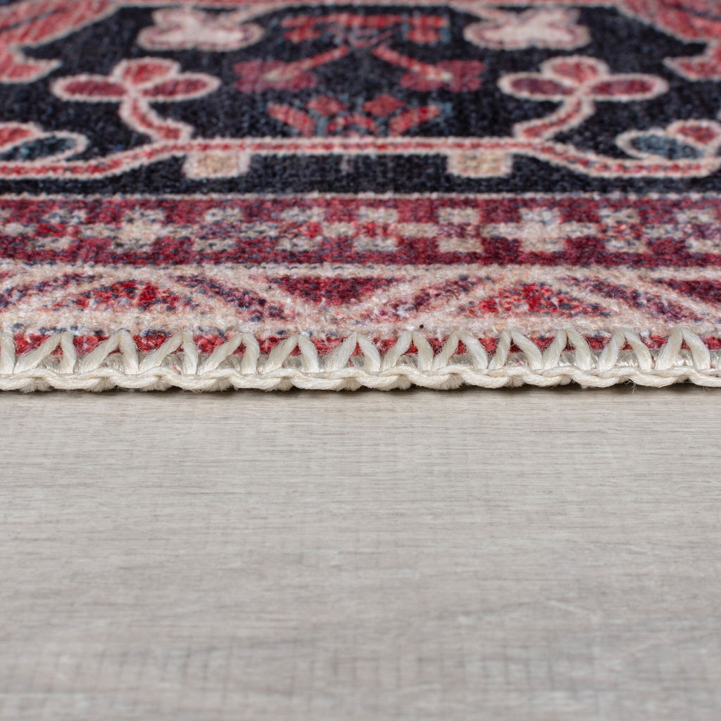 Washable Runner - Reido Traditional Red