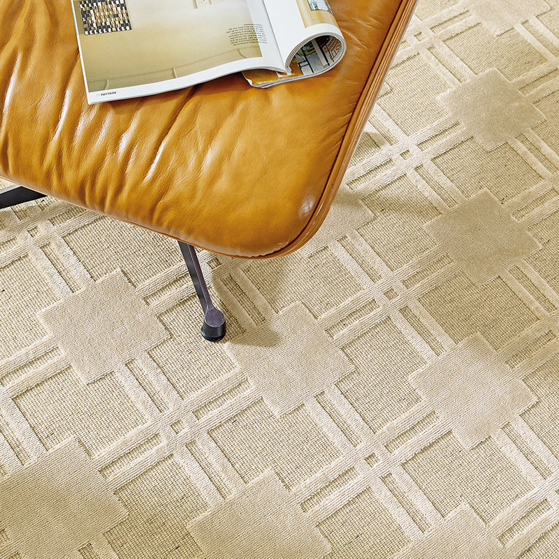 Viscose floor rug - Graphix 3163 Squares Ivory