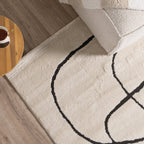 Japandi Rug - Yori Lines Cream/Black