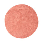 Round High-Pile Rug - Lofty Peach Pink