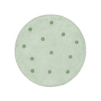 Round Kids' Room Rug – Lou Dots Green