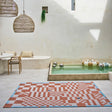 Retro floor rug - Chess Nude 9341