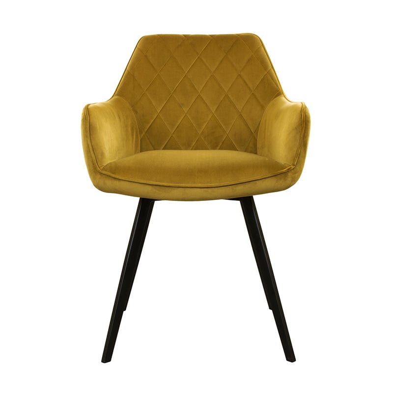 Velvet Dining Chair - Karl Gold