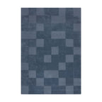 Luxury floor rug - Xeano checkerboard Blue