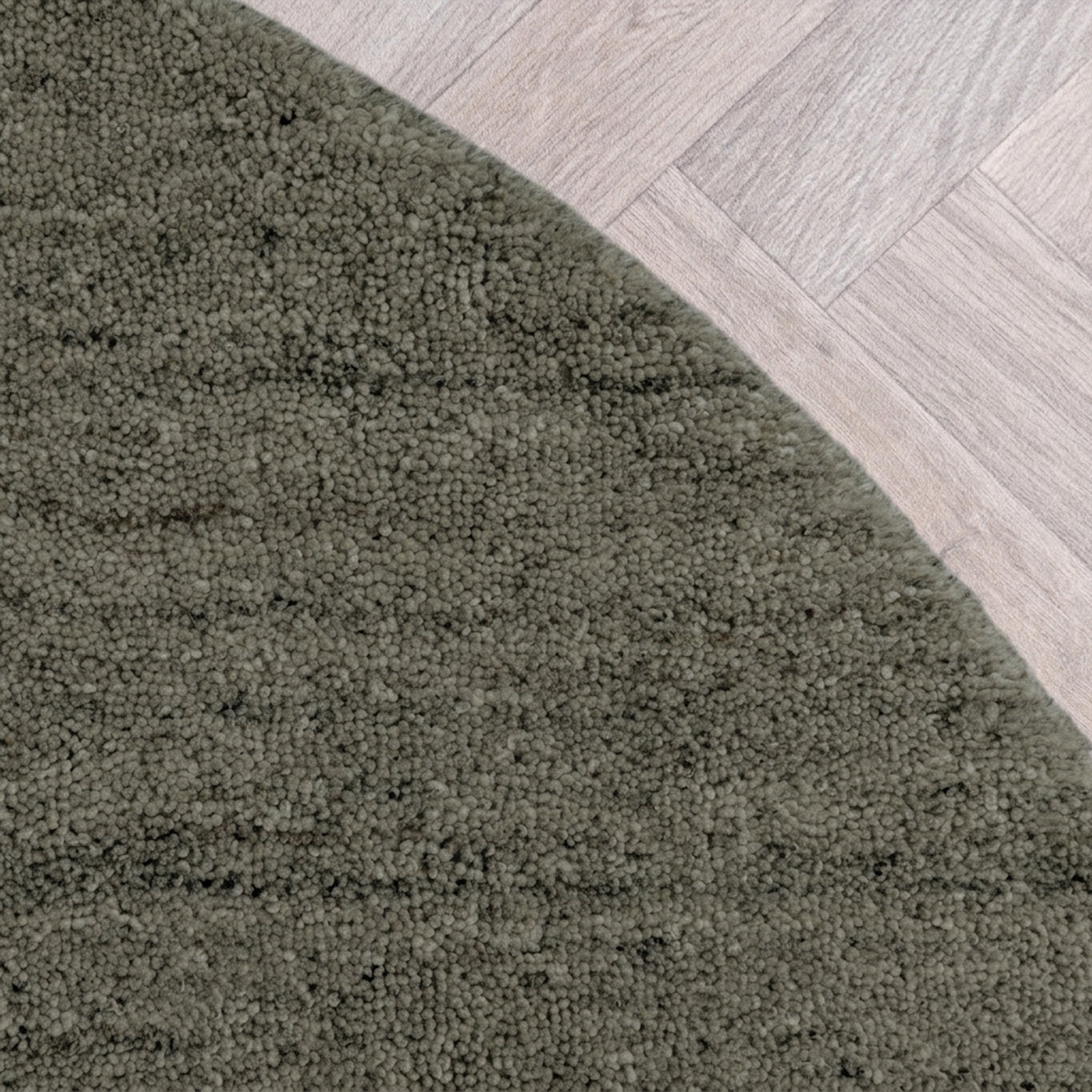 Berber rug - Aicha Pebble Dark Green