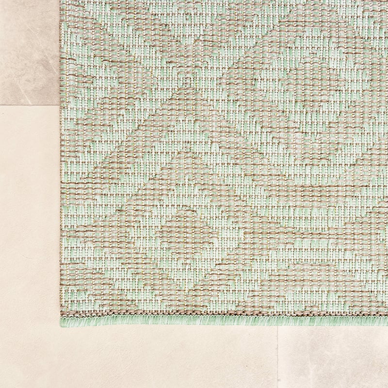Outdoor Rug - Summer Retro Mint