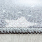 Children's floor rug - Pleun Stars Grey