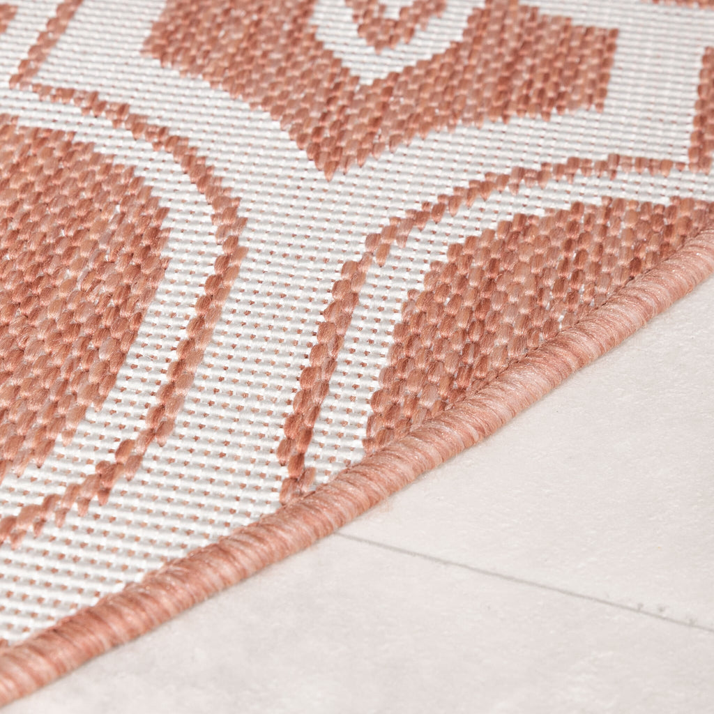 Round Outdoor Rug – Rio Flower Pink