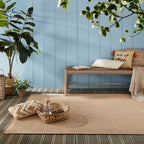 Outdoor Floor Rug - Emilio Weave Cream