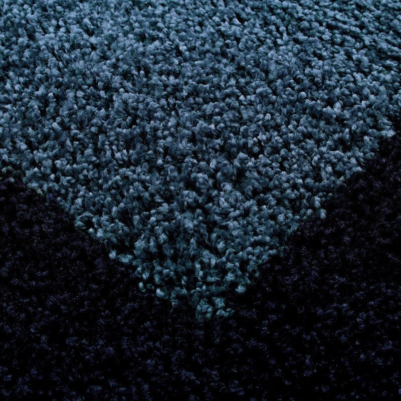 High-pile runner - Edge Blue