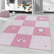 Children's Floor Rug - Pleun Little Princess Pink