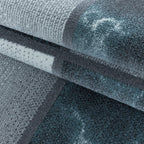Modern floor rug - Optimism Box Blue/Grey