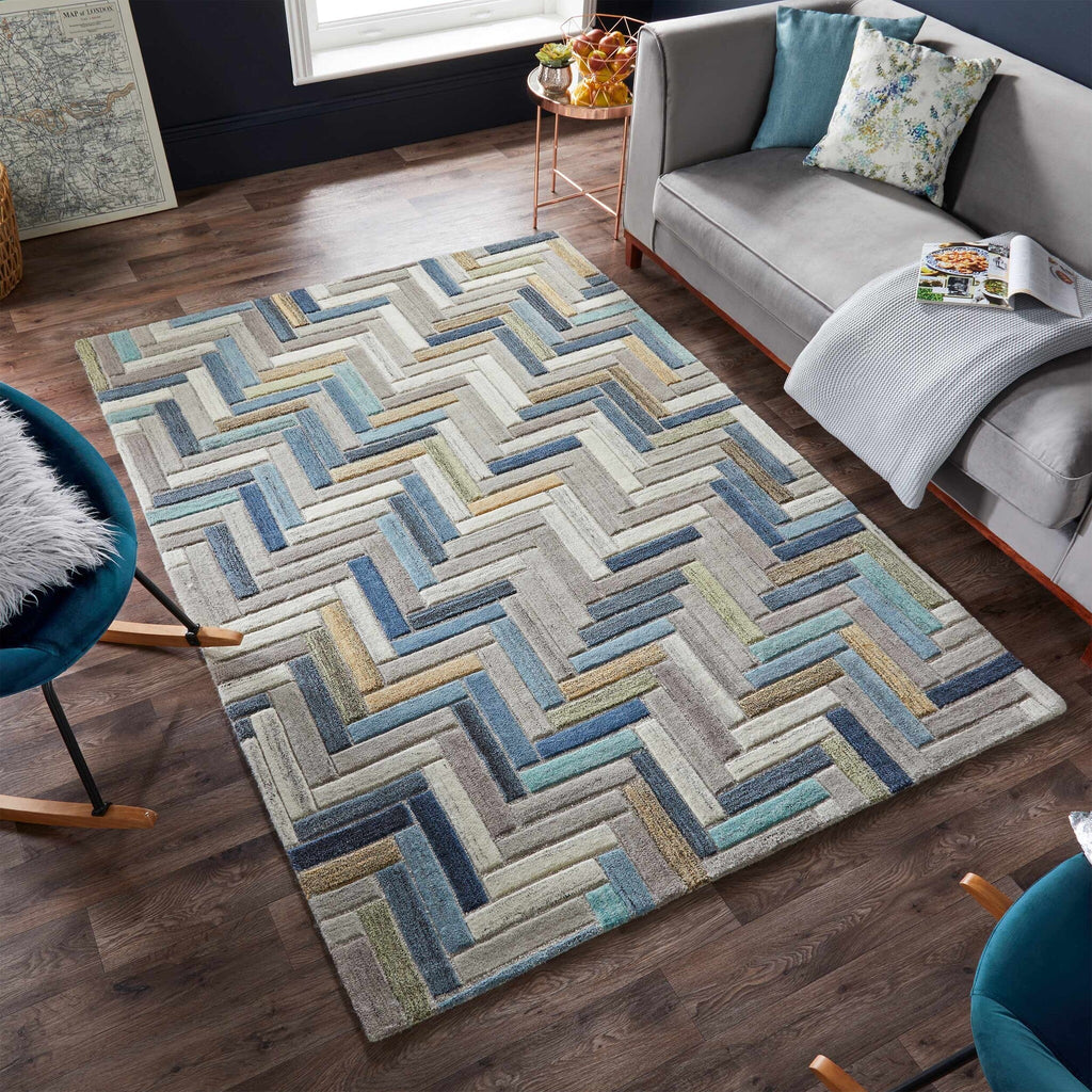 Graphic floor rug - Mado Russo Multicolor