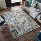 Graphic floor rug - Mado Russo Multicolor