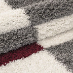 High-pile floor rug - Gala Red