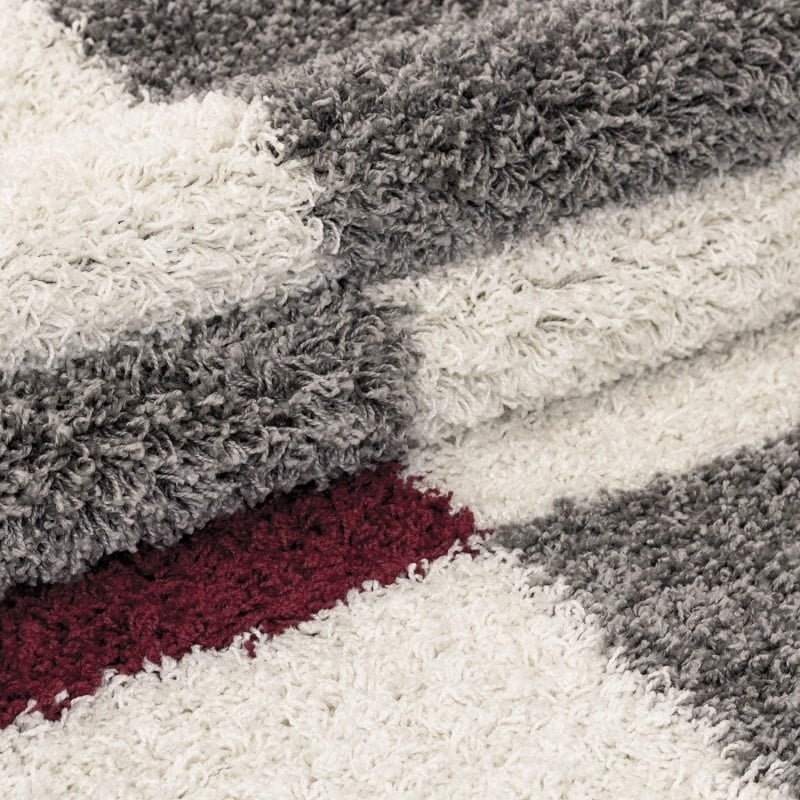 High-pile floor rug - Gala Red