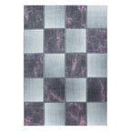 Modern floor rug - Optimism Box Purple/Grey