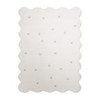 Kids Room Rug - Cloudy Dots White
