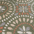 Indoor Outdoor Rug - Ranch Mandala Green