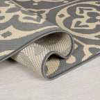 Retro balcony rug - Floreno Ostia Grey
