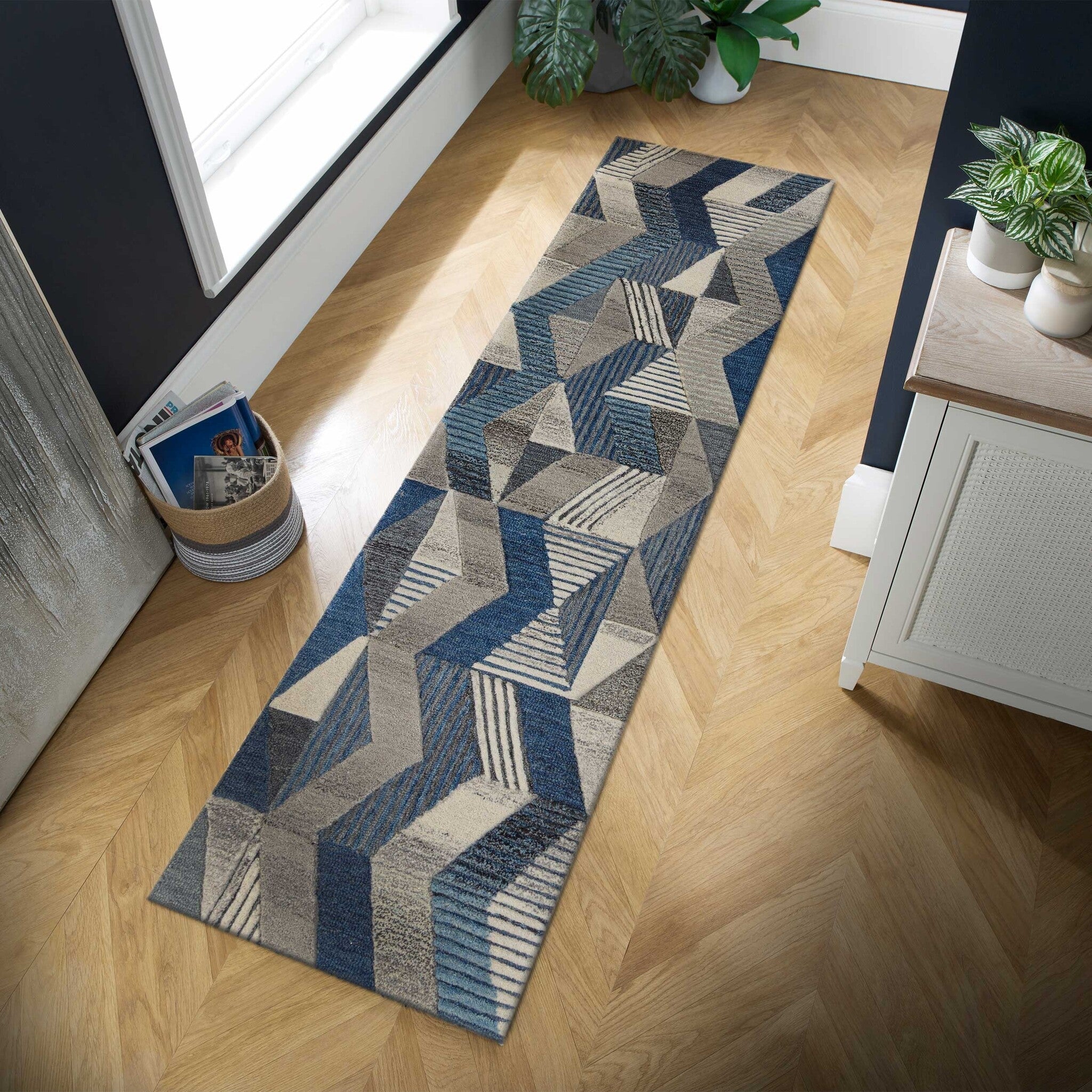 Graphic runner - Mado Asher Grey/Blue